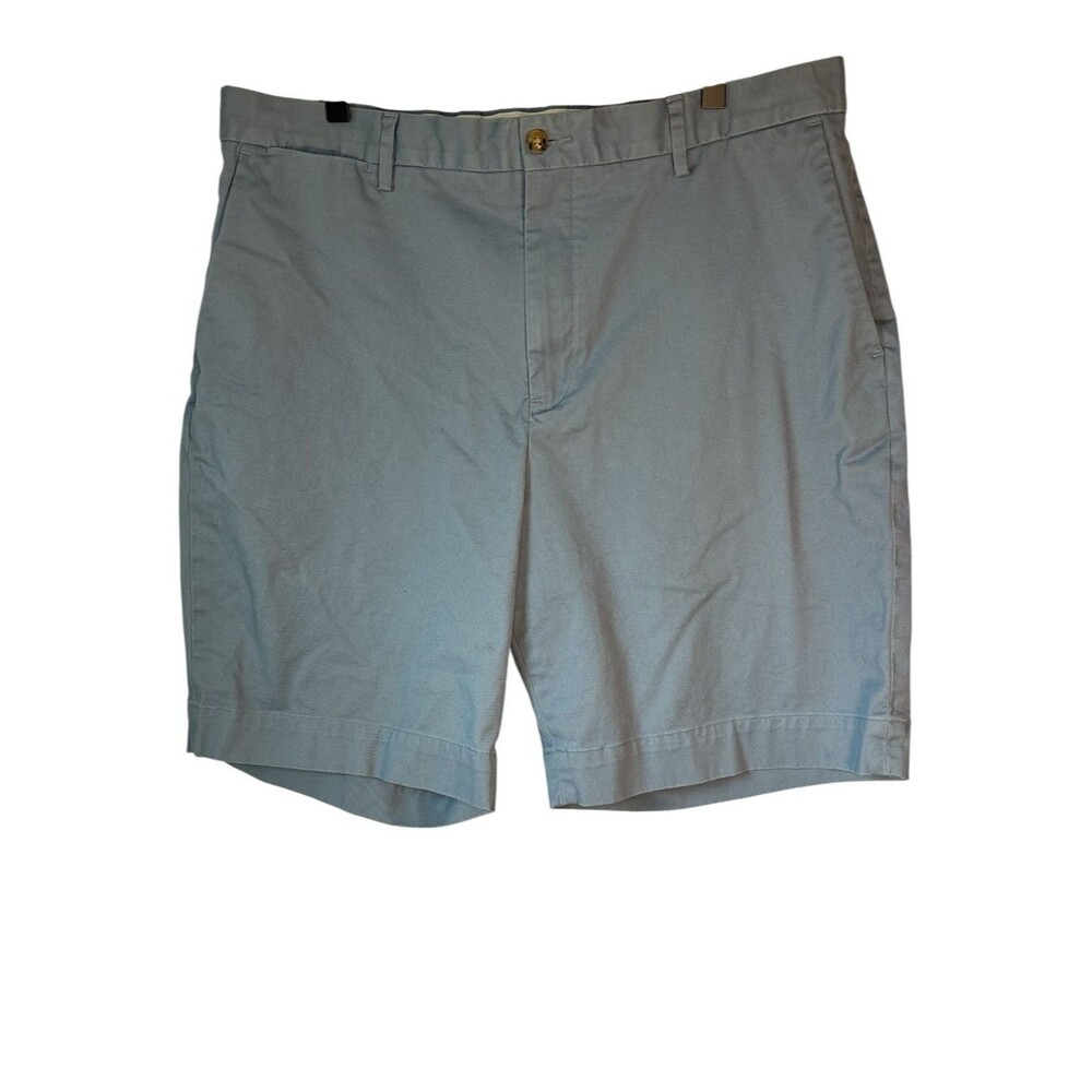 Polo Ralph Lauren Mens Flat Front Chino Shorts Size 36 Blue Closet Staple